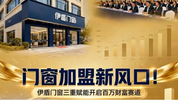 門(mén)窗加盟新風(fēng)口！伊盾門(mén)窗三重賦能開(kāi)啟百萬(wàn)財(cái)富賽道